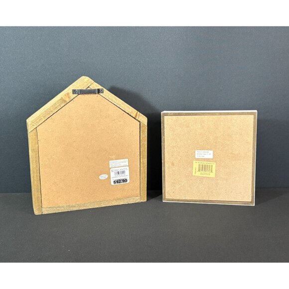 Home And Family Tabletop Sign Signs Wood Frame Rustic Home Decor - Picture 5 of 7